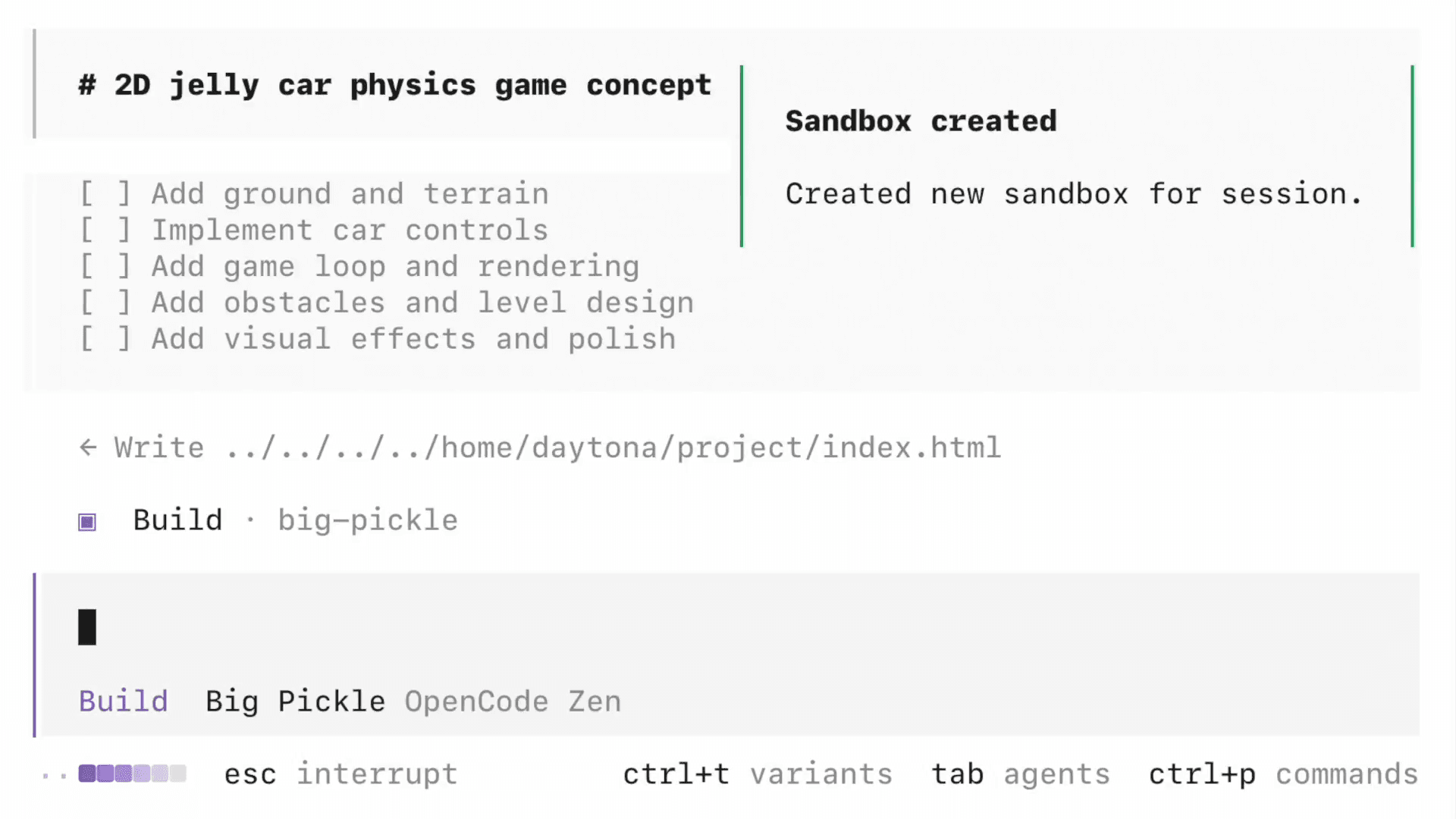 Making a safe, sandboxed OpenCode